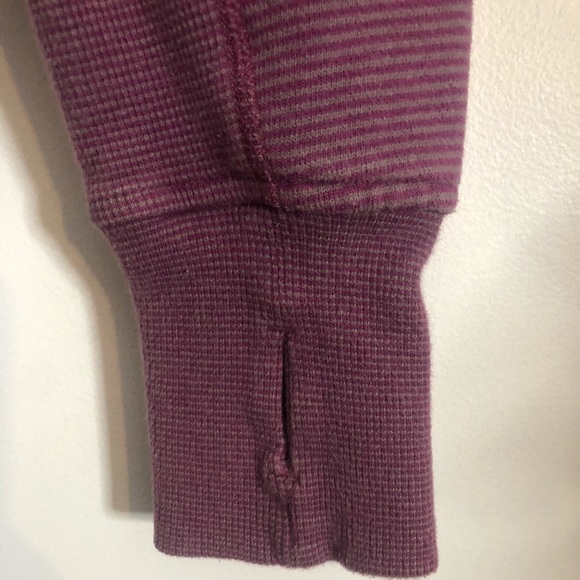 LULULEMON Purple Striped Scuba Sweater - Picture 4 of 4